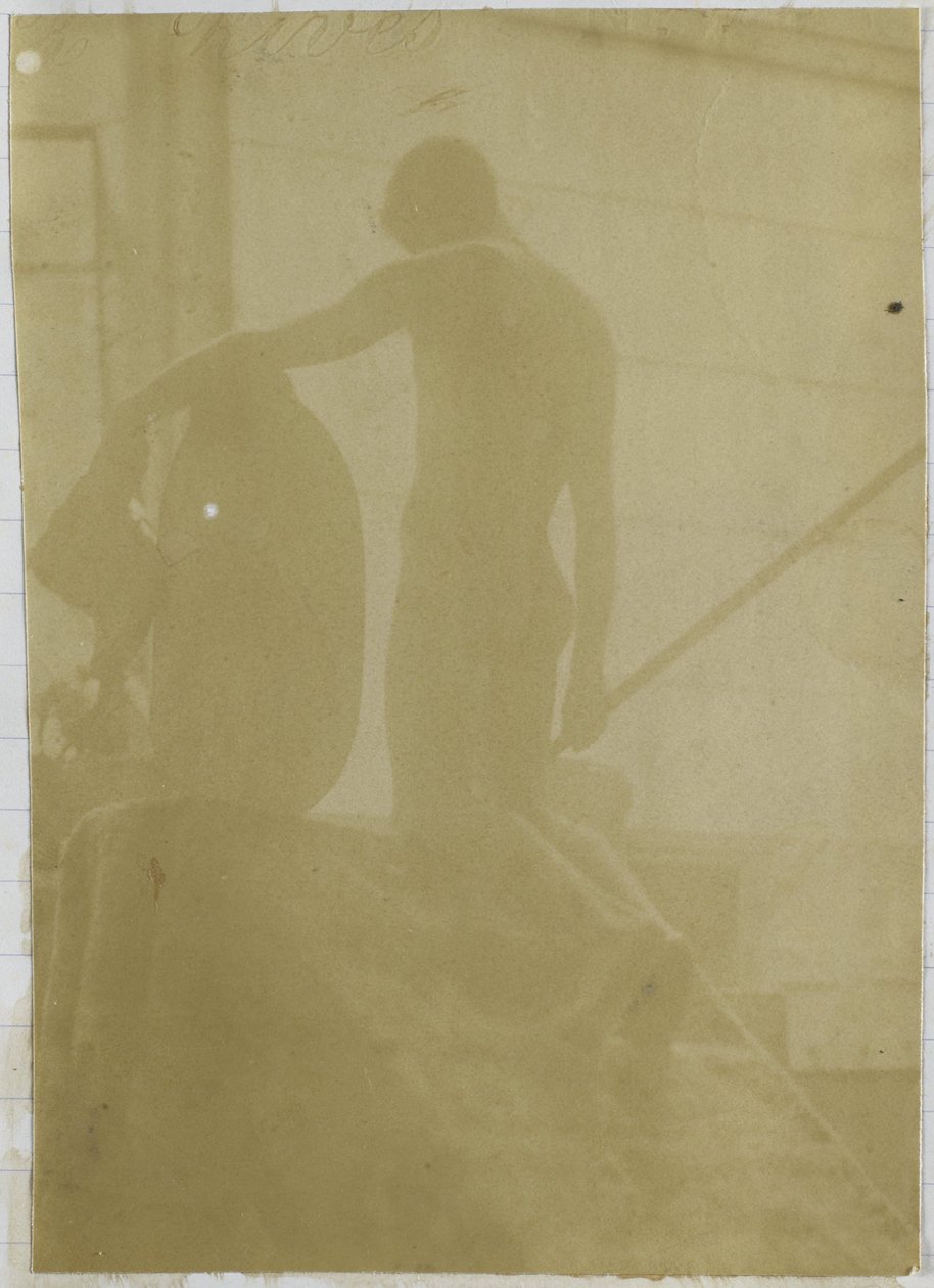 Studium męskiego nagiego modela, klęczącego i widzianego od tyłu, w pracowni Jacques de Lalaing autorstwa Jacques Lalaing (attributed to)