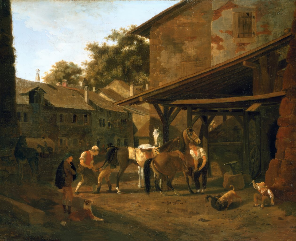 Kuźnia w Lozannie autorstwa Jacques Laurent Agasse