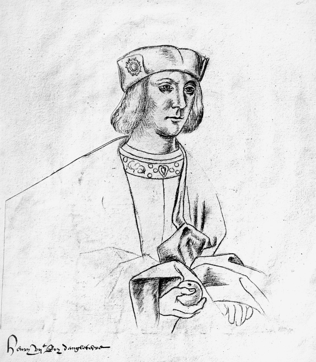 Ms.266 fol.10 Henryk VII (1457-1509) król Anglii (1485-1509), z 