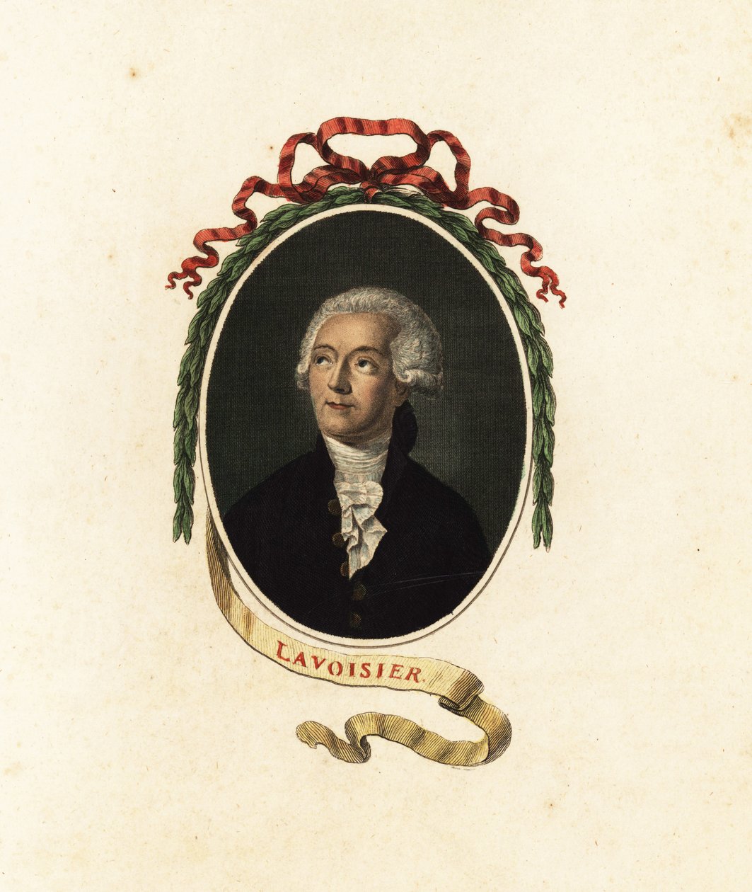 Antoine Lavoisier, francuski chemik, ekonomista i szlachcic.1805 (grafika) autorstwa Jacques Louis (after) David