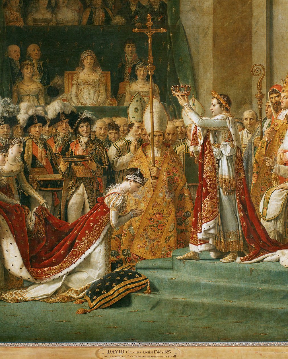 Koronacja Napoleona I, cesarzowa Józefina na kolanach przed Napoleonem ... autorstwa Jacques Louis David