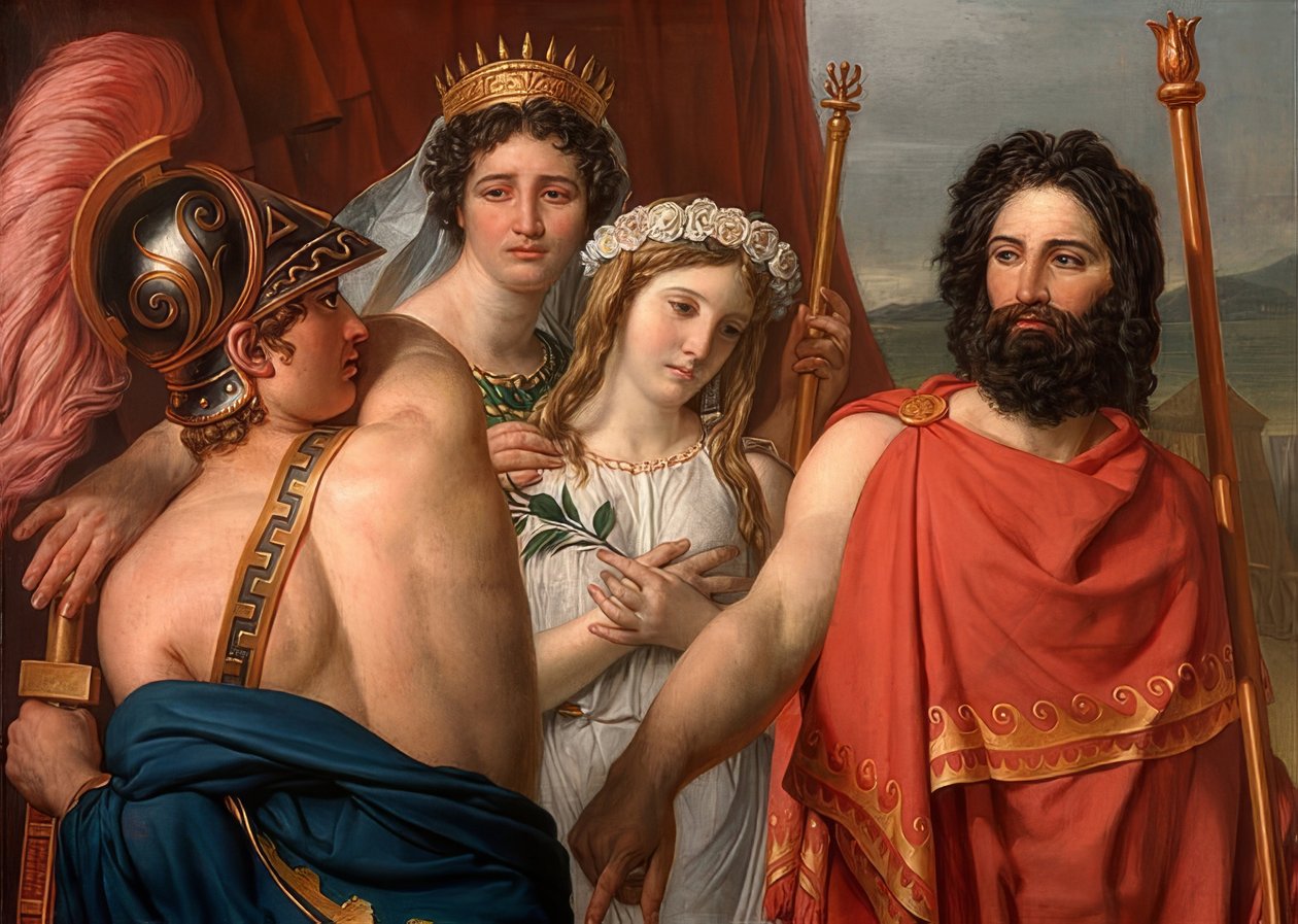 Gniew Achillesa. 1819 autorstwa Jacques Louis David