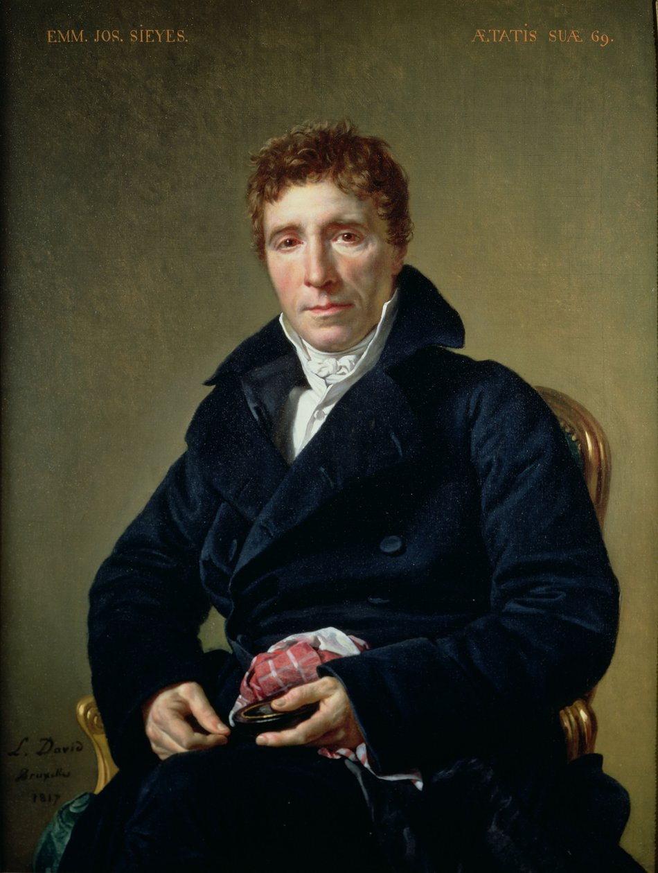 Emmanuel Joseph Sieyes (1748-1836) 1817 autorstwa Jacques Louis David