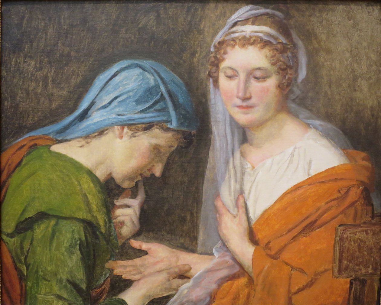 Francuski:  La Bonne Aventure Wróżenie z fusów autorstwa Jacques Louis David