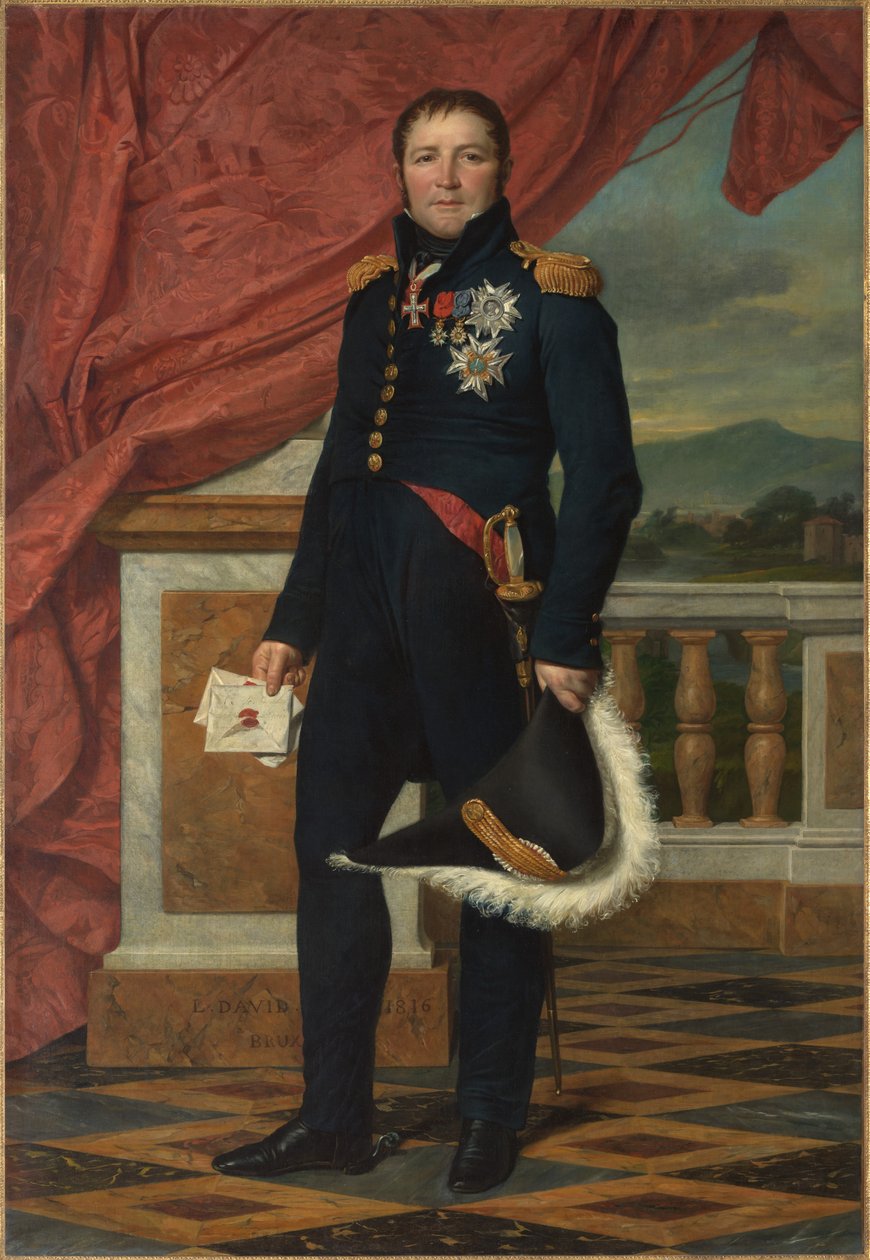 Generał Étienne-Maurice Gérard (1773–1852) autorstwa Jacques Louis David
