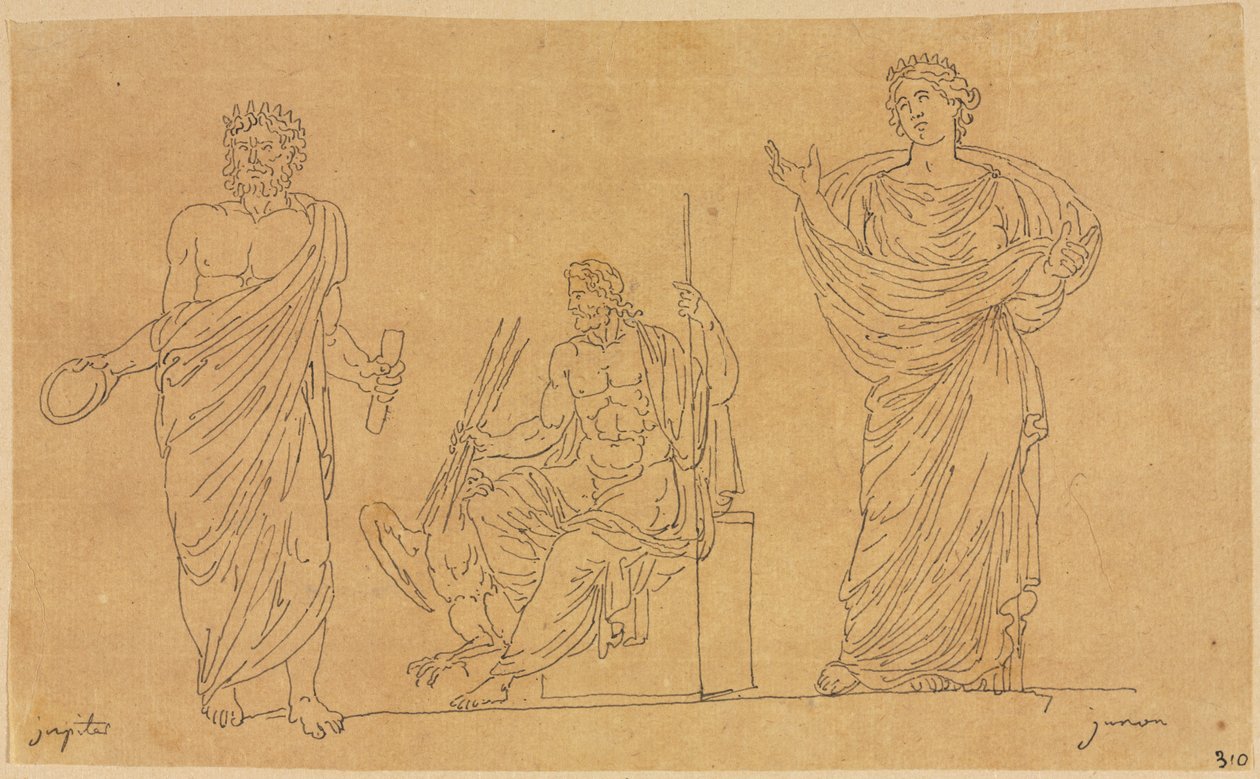 Bogowie i Bogini autorstwa Jacques Louis David