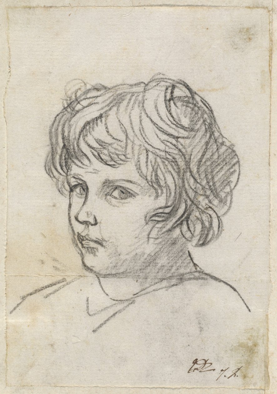 Głowa chłopca autorstwa Jacques Louis David