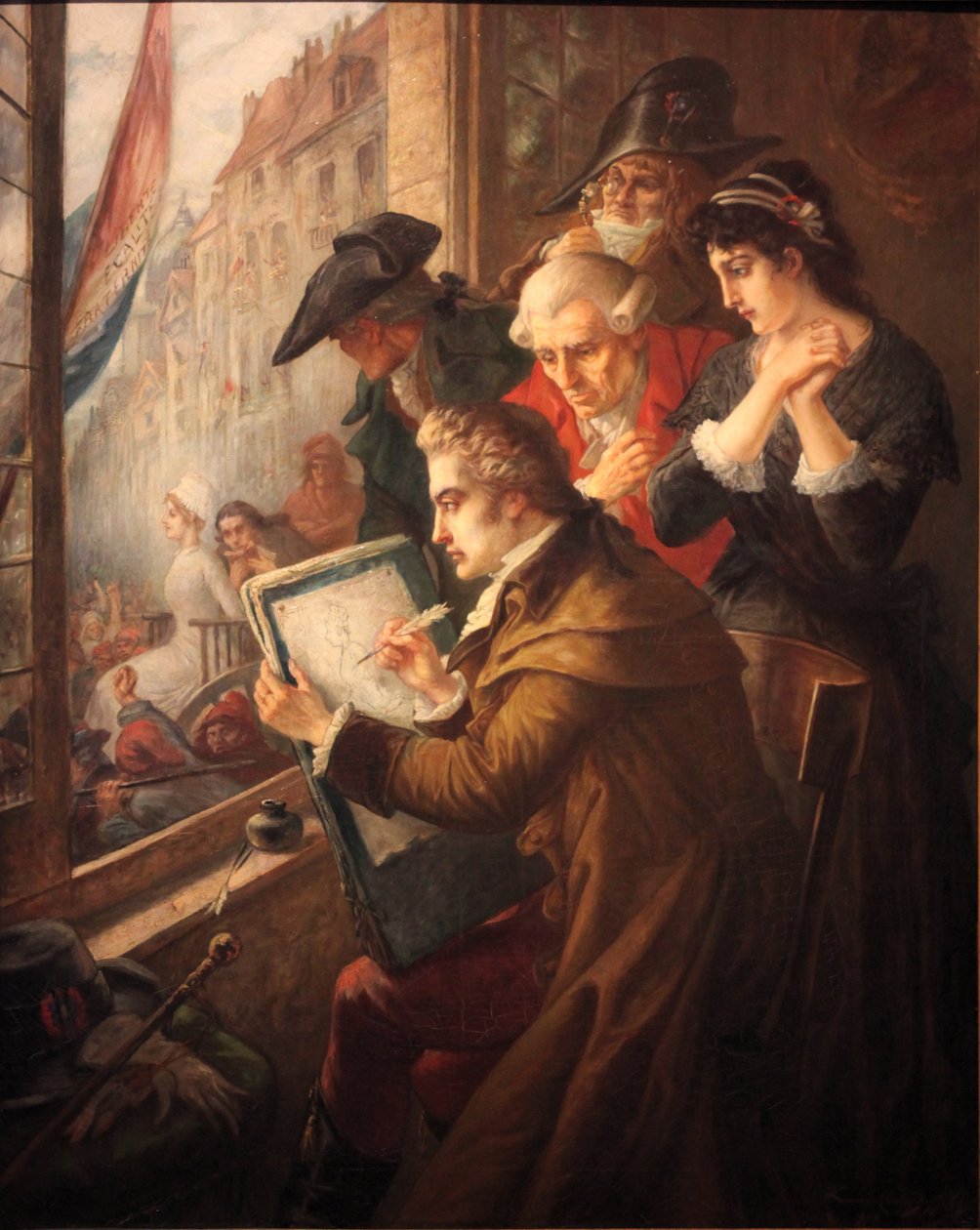 J. L. David rysuje Marię Antoninę w drodze na egzekucję autorstwa Jacques Louis David