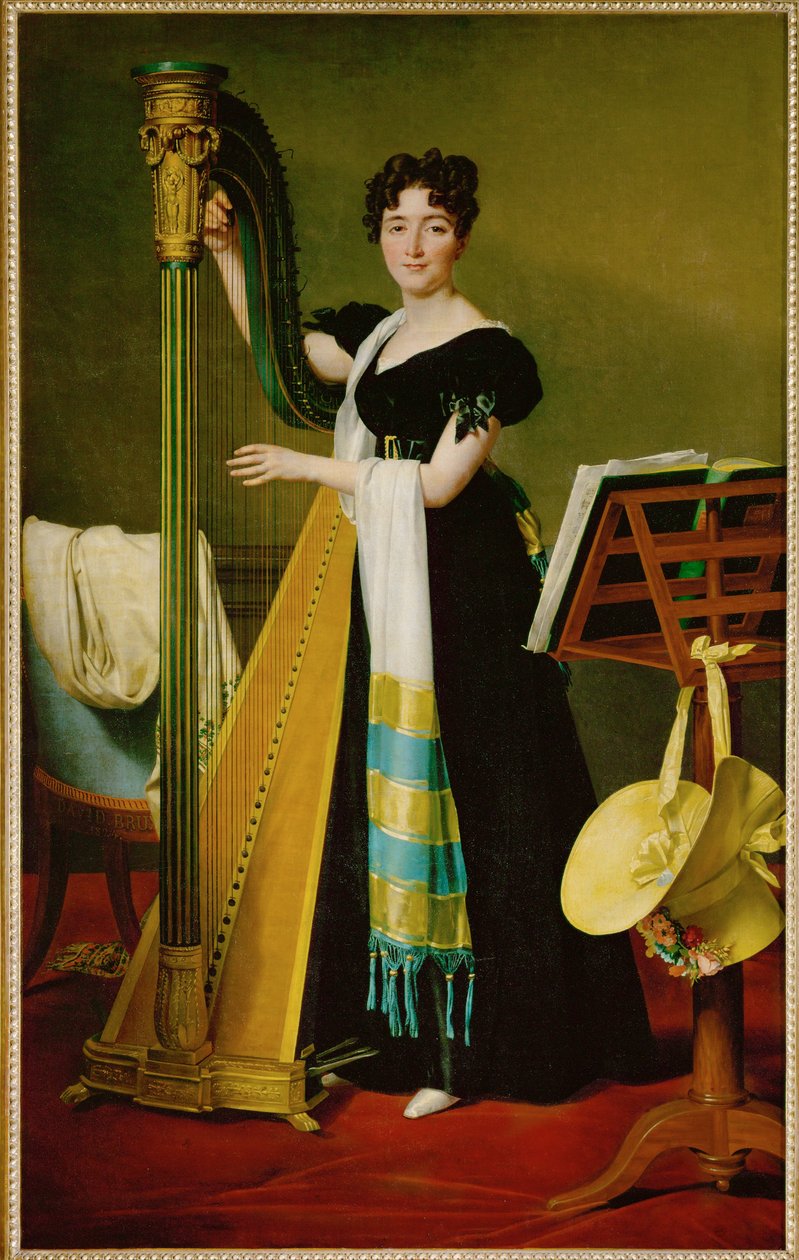 Juliette de Villeneuve, siostrzenica królowej Julii, żona Józefa Bonaparte ... autorstwa Jacques Louis David