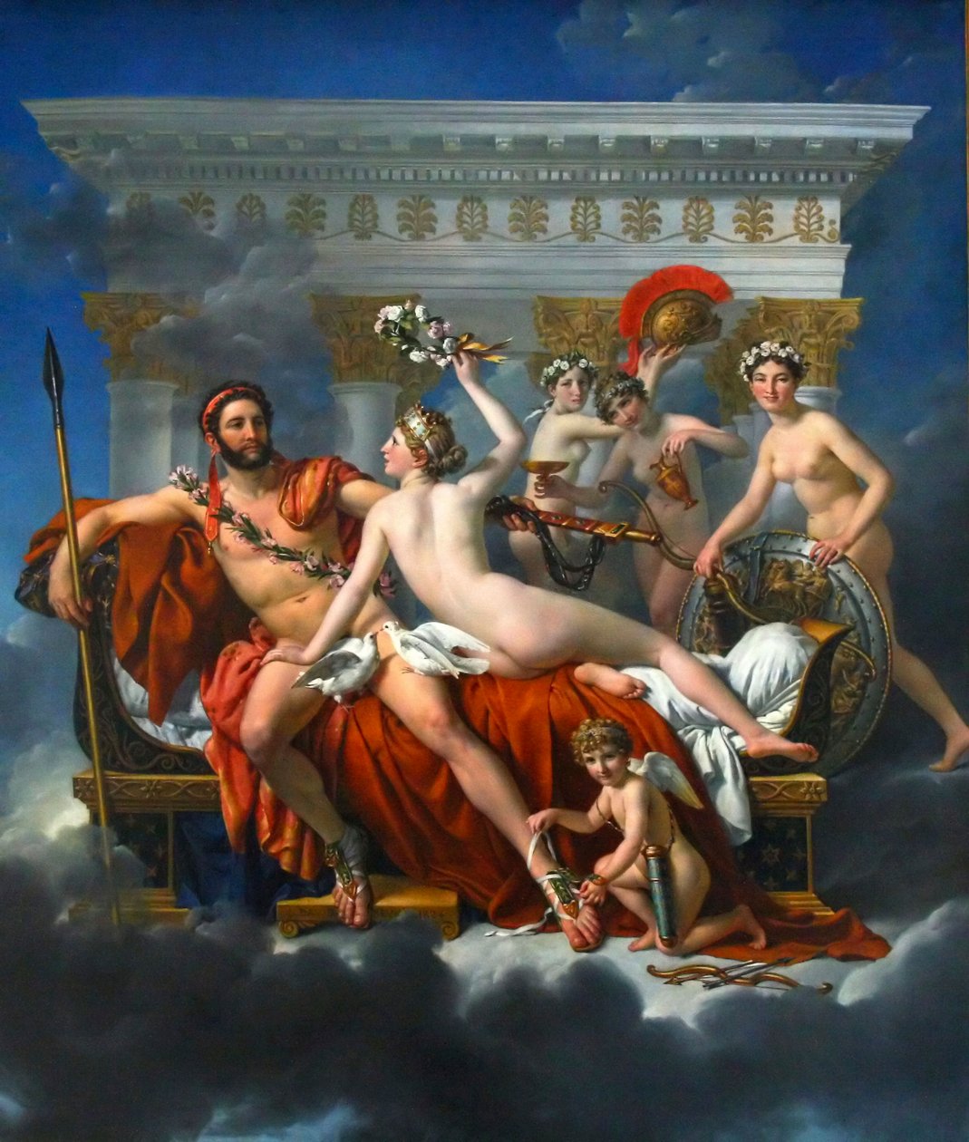Mars rozbrojony przez Wenus, 1824. autorstwa Jacques Louis David