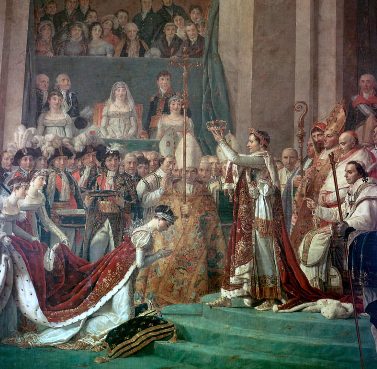 Obraz Napoleona Buonaparte i cesarzowej Józefiny, XVIII wiek autorstwa Jacques Louis David