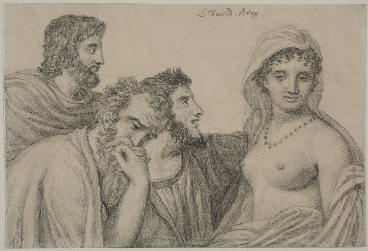 Phryné przed jej sędziami autorstwa Jacques Louis David