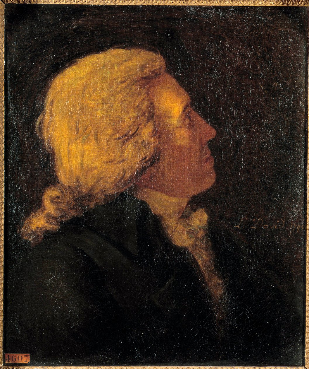 Portret Bertranda Barere de Vieuzac (1755-1841), członka Komitetu Malarstwa Publicznego Salut autorstwa Jacquesa Louisa Davida (1748-1825) 1790 nd. 0,55 x 0,46 m² autorstwa Jacques Louis David