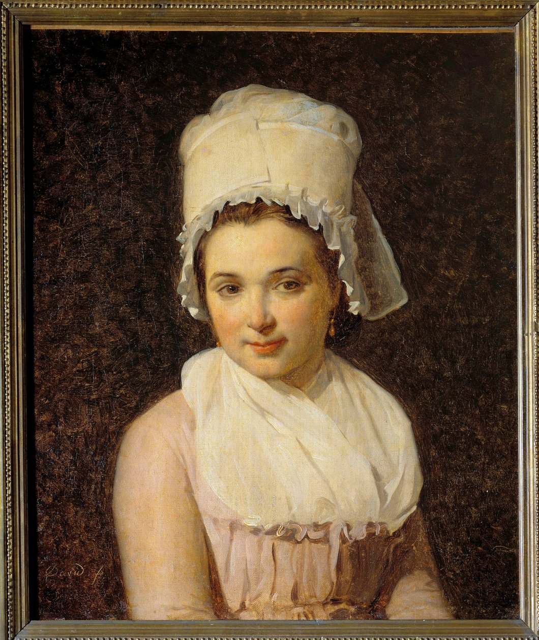 Portret Catherine Marie Tallard (1772-1825), żony Francois Lamy, burmistrza Sougeres, na obrazie Yonne autorstwa Jacques Louis David (1748-1825) 1795 nd. 0,64x0,54 m - Portret Catherine Marie Tallard (1772-1825), żony Francois Lamy, burmistrza Souge autorstwa Jacques Louis David