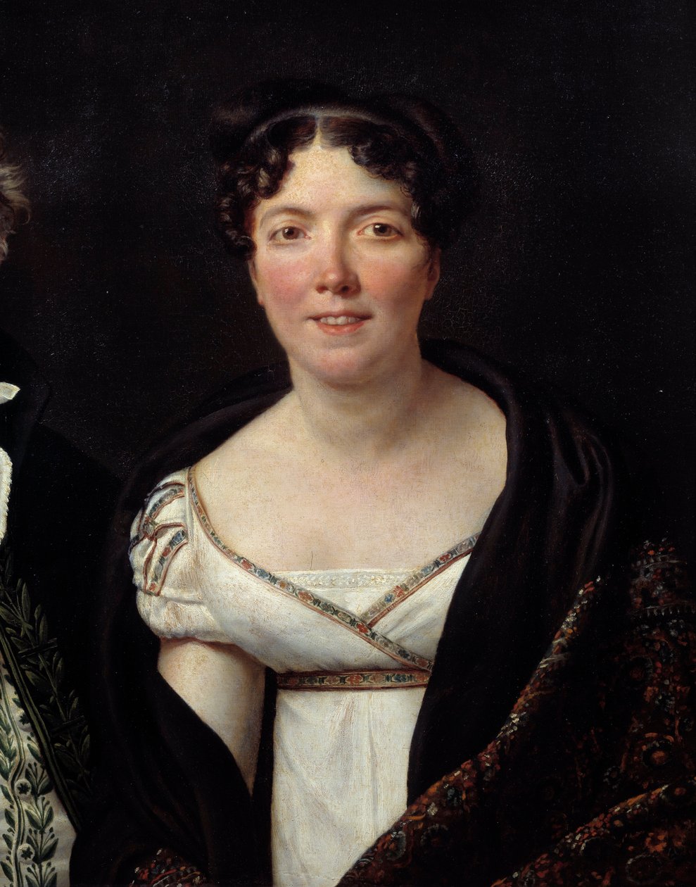 Portret Madame Mongez (1775-1855), żony archeologa Mongeza Detal. Obraz Jacquesa Louisa Davida (1748-1825) autorstwa Jacques Louis David