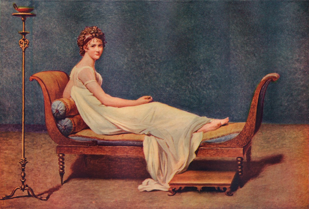 Portret Madame Recamier, 1800, 1911 autorstwa Jacques Louis David