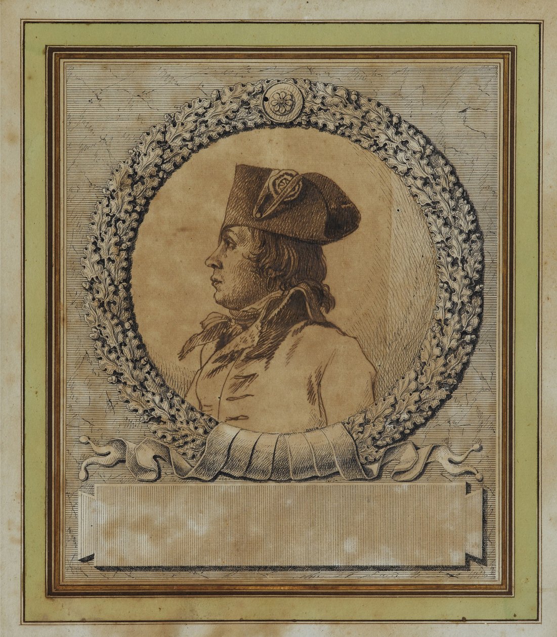 Portret Philippe-François-Joseph Le Bas 1762-1794, c. 1793 autorstwa Jacques Louis David