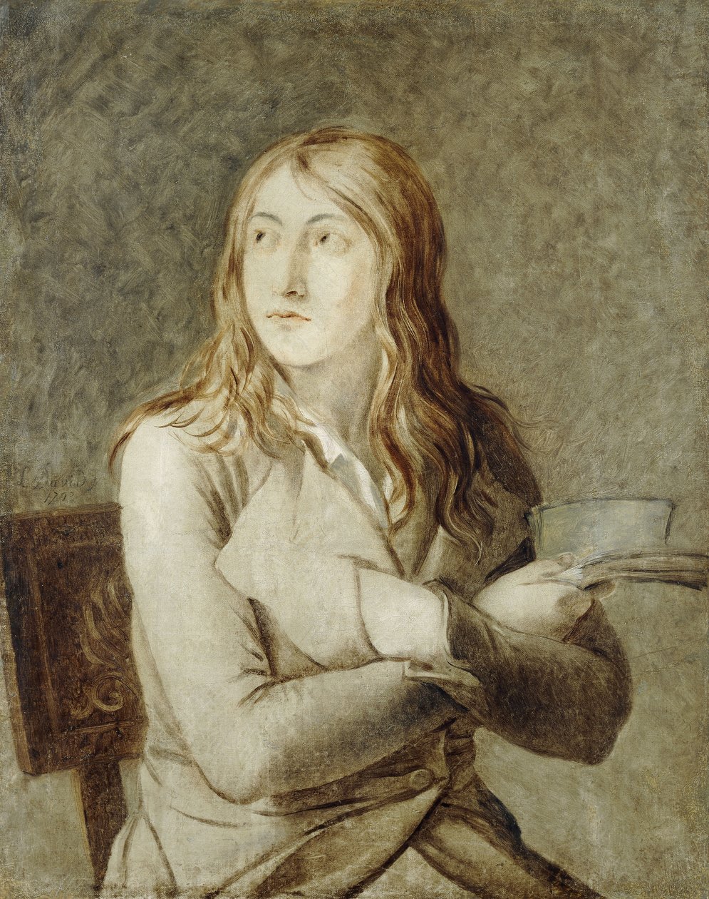 Portret młodego mężczyzny; Portret młodzieńca, 1793 autorstwa Jacques Louis David