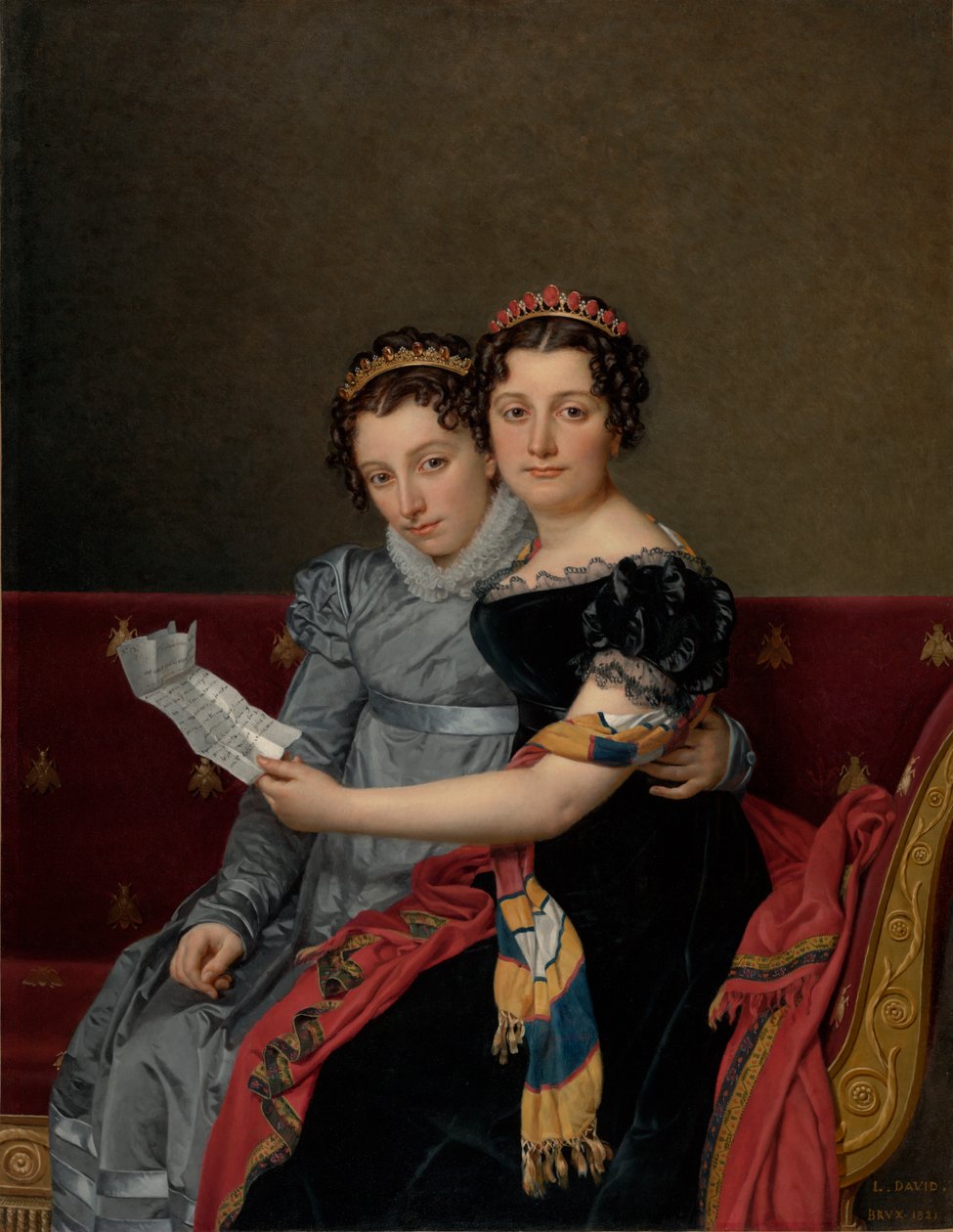 Portret sióstr Zénaïde i Charlotte Bonaparte autorstwa Jacques Louis David