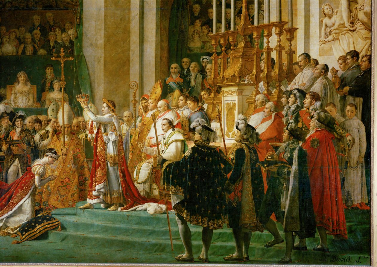 Koronacja Napoleona w Notre-Dame ... autorstwa Jacques Louis David