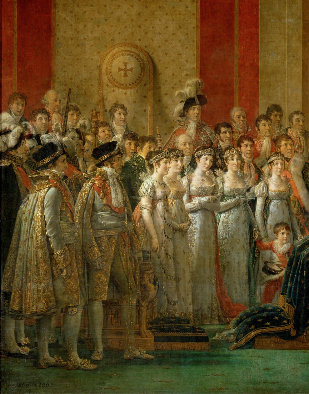 Koronacja Napoleona w Notre-Dame ... autorstwa Jacques Louis David