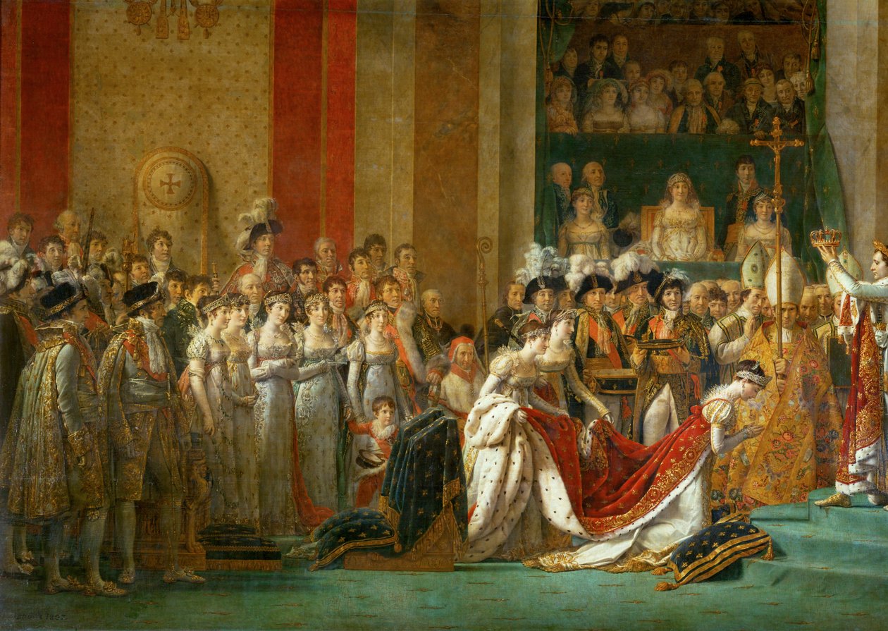 Koronacja Napoleona w Notre-Dame ... autorstwa Jacques Louis David
