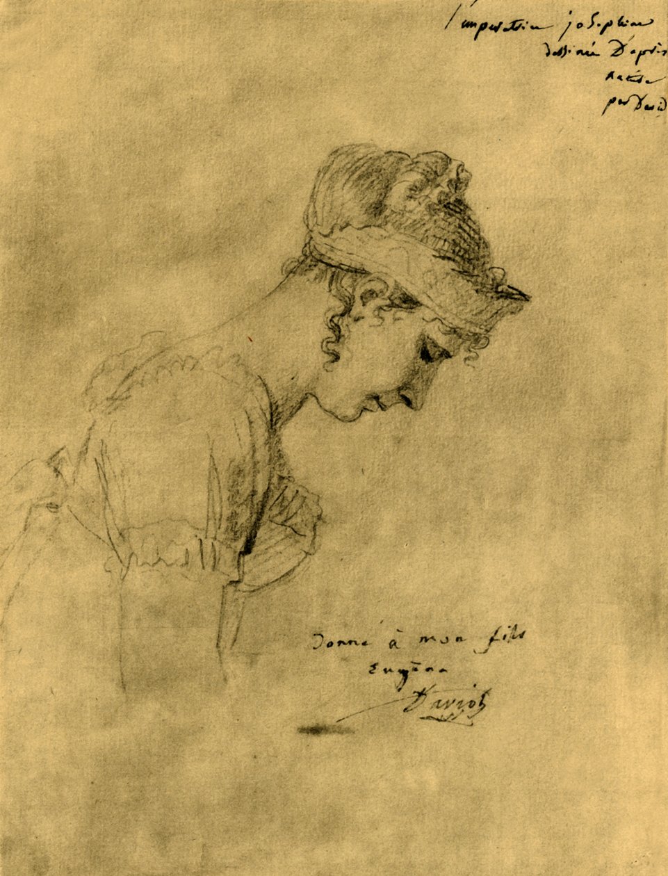 Szkic Józefiny podczas koronacji Napoleona, 2 grudnia 1804, 1921. autorstwa Jacques Louis David
