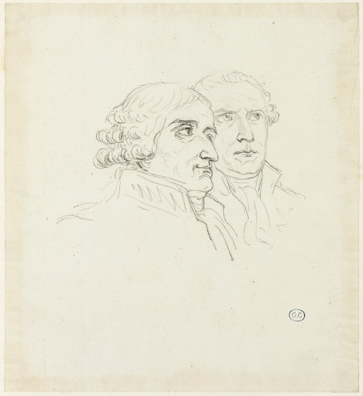 Badania dotyczące dystrybucji orłów: Archi-Chancelier, Cambacérés i Archi-Trescrier, Lebrun autorstwa Jacques Louis David