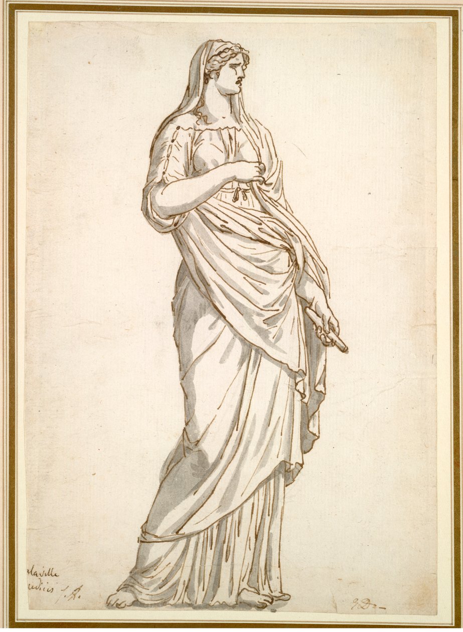 Studium posągu Sabiny z Willi Medici autorstwa Jacques Louis David