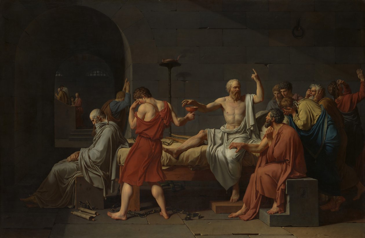 Śmierć Sokratesa, 1787. autorstwa Jacques Louis David