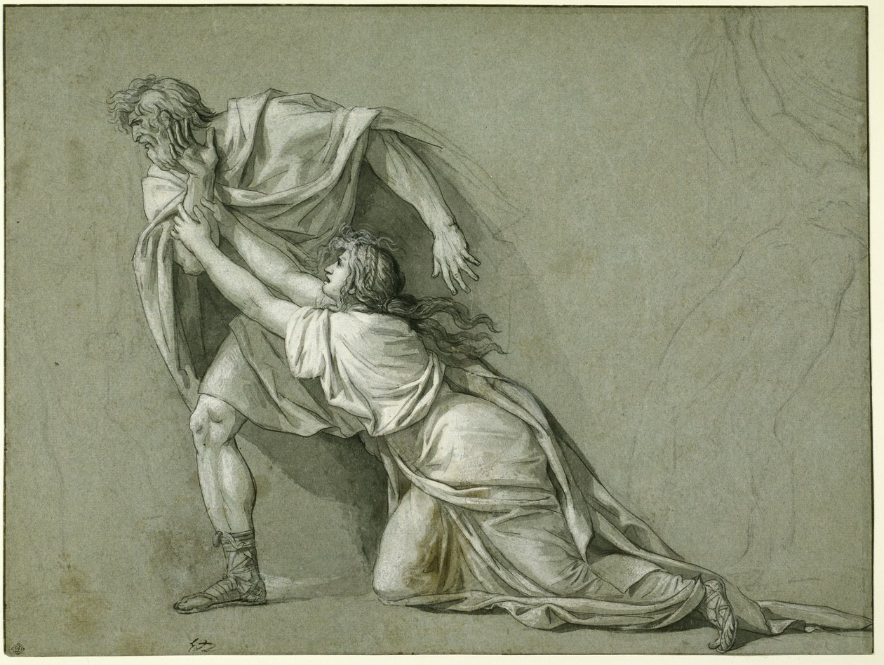 Wyjazd Marka Attyliusza Regulusa do Kartaginy, 1785-86 autorstwa Jacques Louis David
