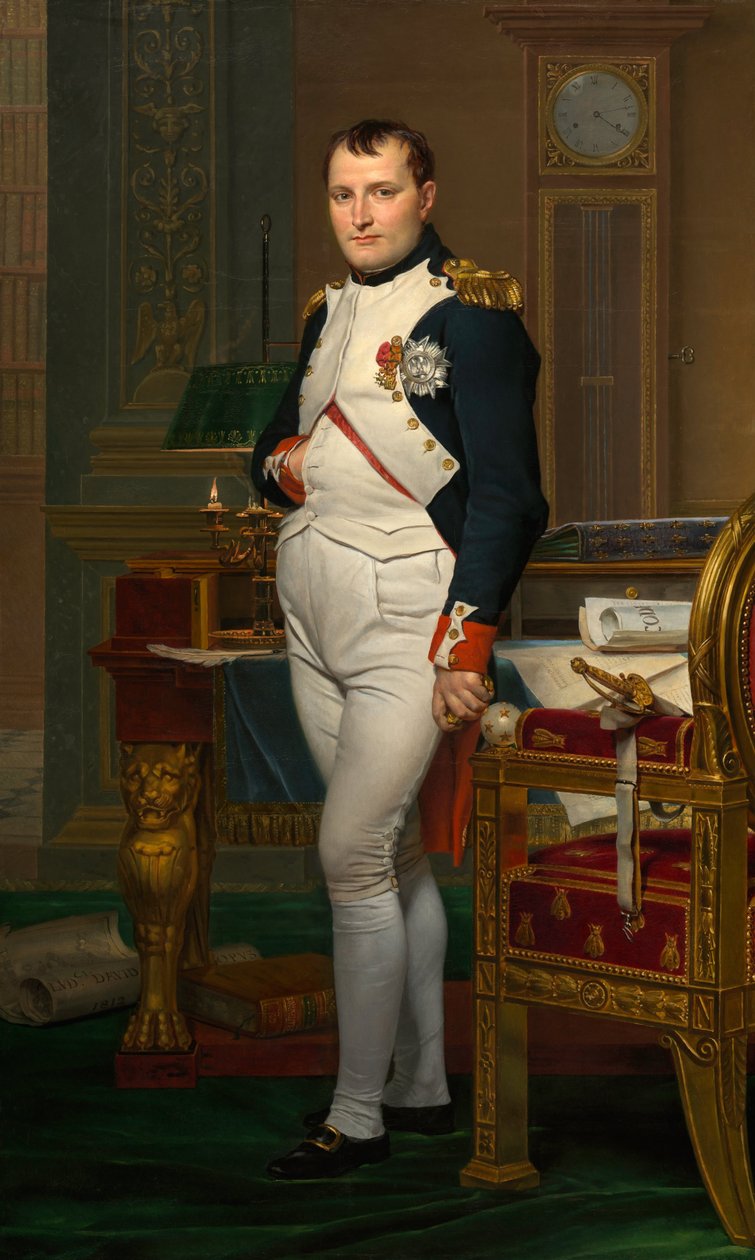 Cesarz Napoleon w swoim gabinecie w Tuileries

"

" autorstwa Jacques Louis David