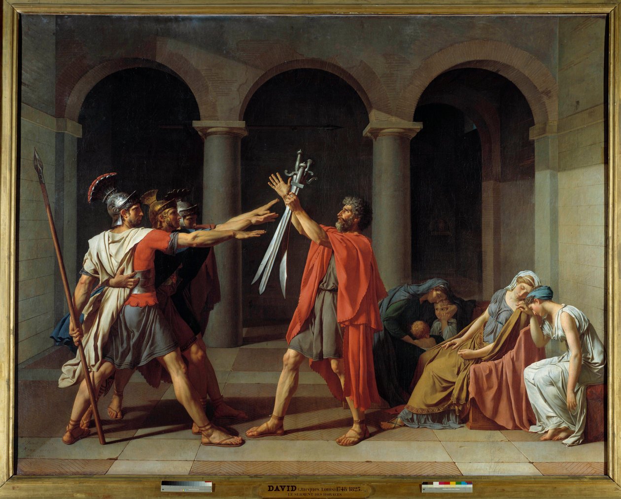 Przysięga Horatii autorstwa Jacques Louis David
