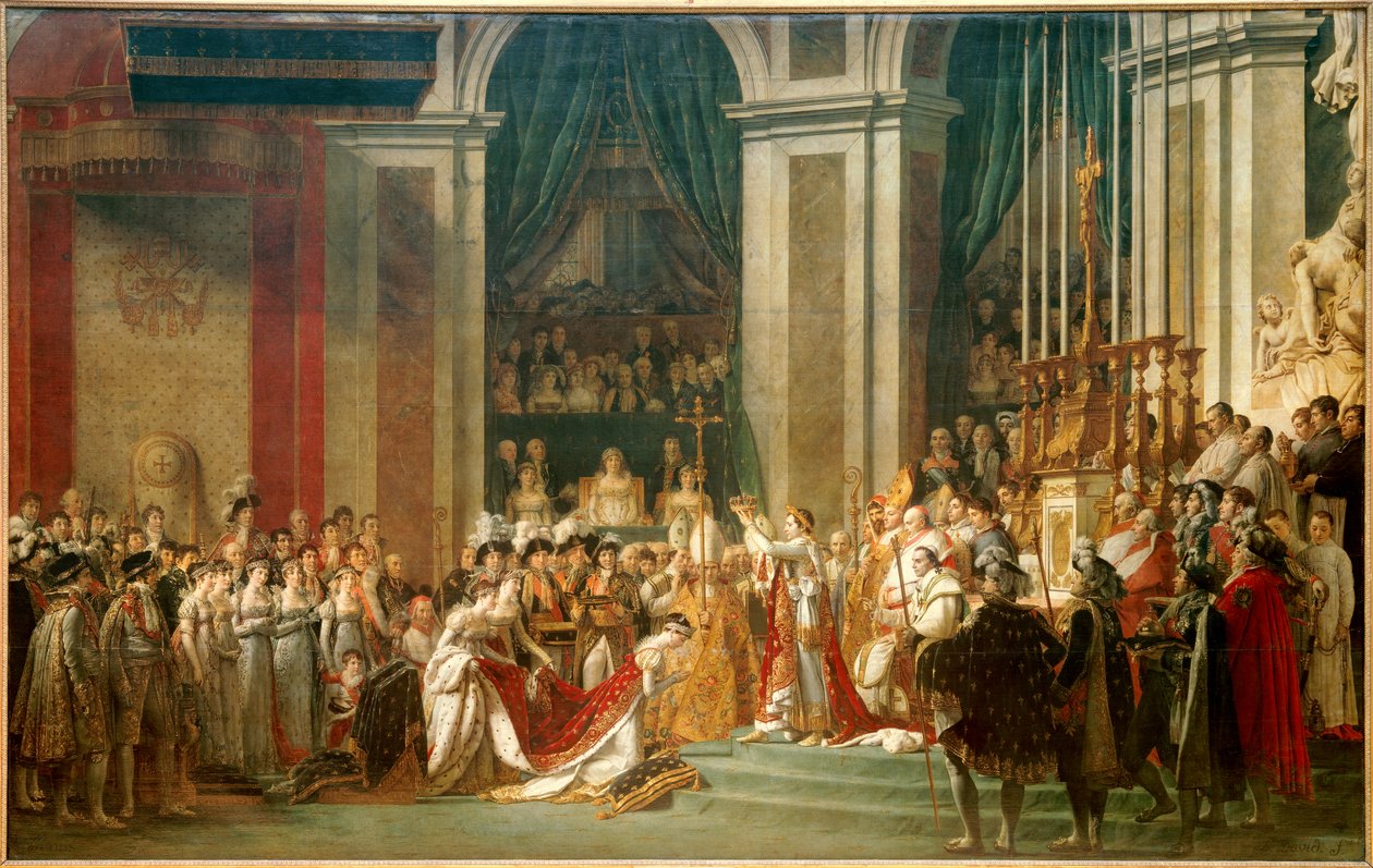 Konsekracja cesarza Napoleona I i koronacja cesarzowej Józefiny autorstwa Jacques Louis David