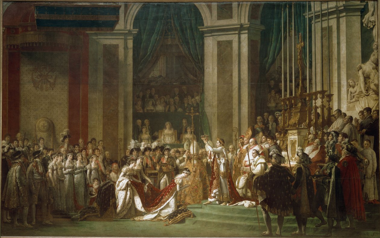 Konsekracja cesarza Napoleona I i koronacja cesarzowej Józefiny autorstwa Jacques Louis David