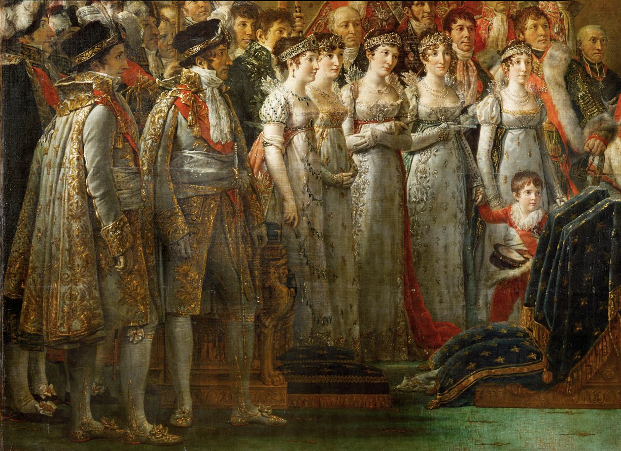 Koronacja cesarza Napoleona I Bonaparte ... autorstwa Jacques Louis David
