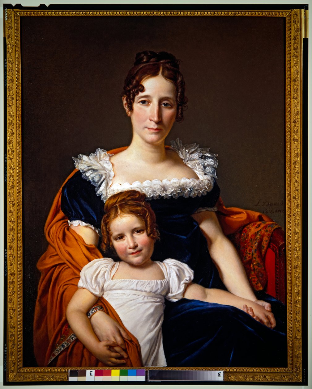 Wicehrabina Vilain XIIII i jej córka autorstwa Jacques Louis David