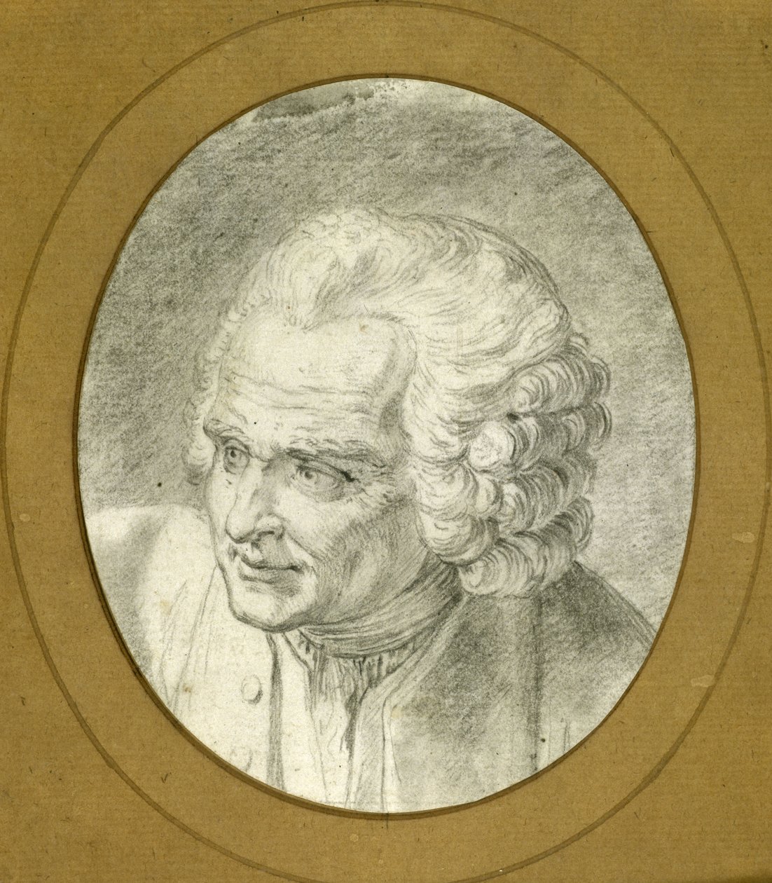 Portret Jean-Jacques Rousseau 1712-1778, 1775. autorstwa Jacques Philippe Caresme