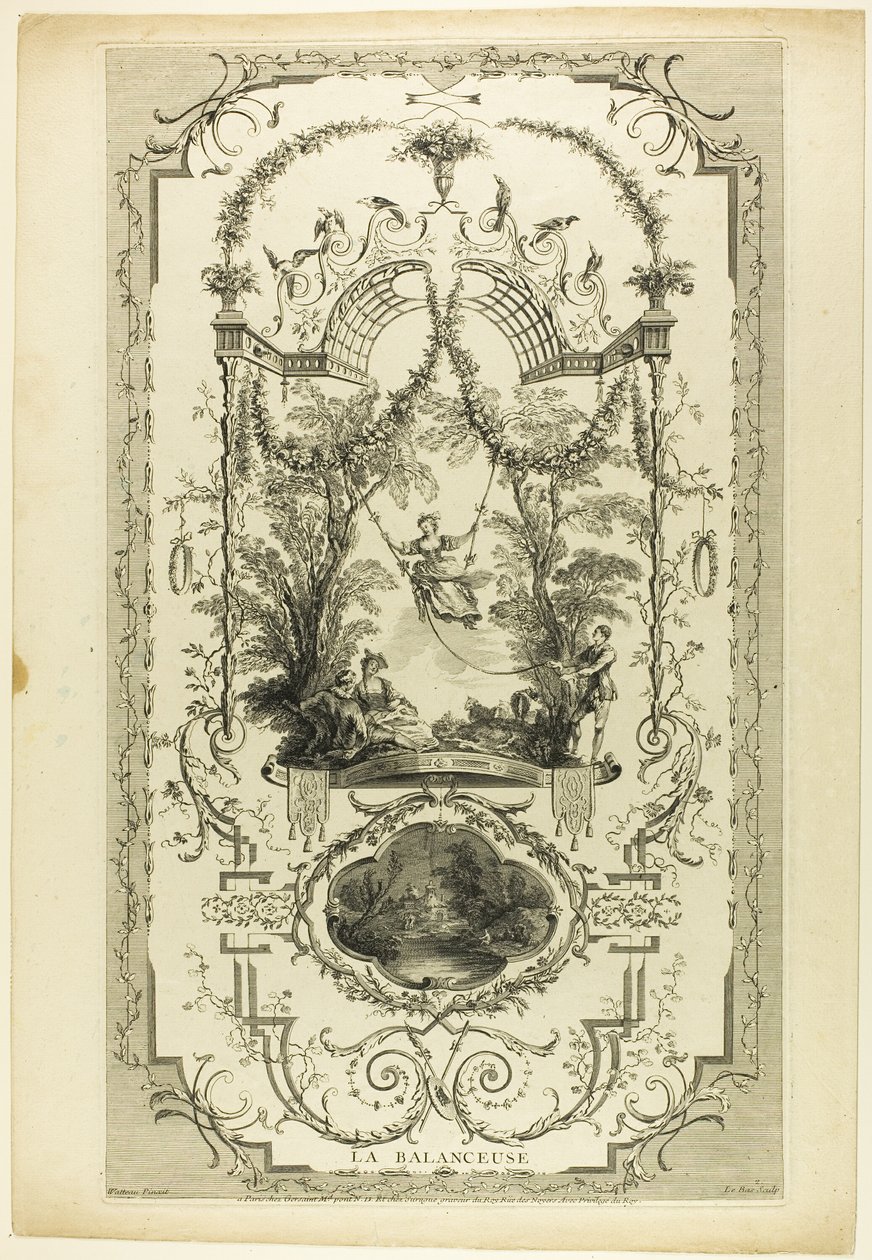 Huśtawka autorstwa Jacques Philippe Le Bas