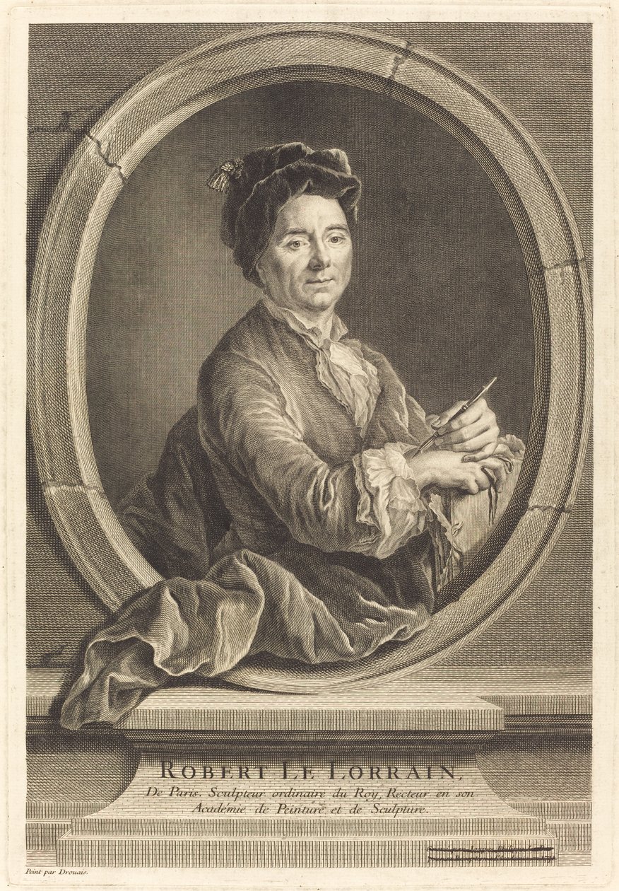 Robert le Lorrain autorstwa Jacques Philippe Le Bas after Hubert Drouais
