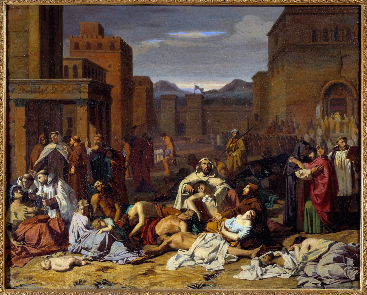 Zaraza. Obraz Jacques Pilliard (1814-1898) autorstwa Jacques Pillard