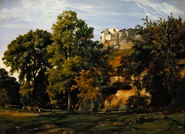 Krajobraz, widok Marino, 1826 autorstwa Jacques Raymond Brascassat