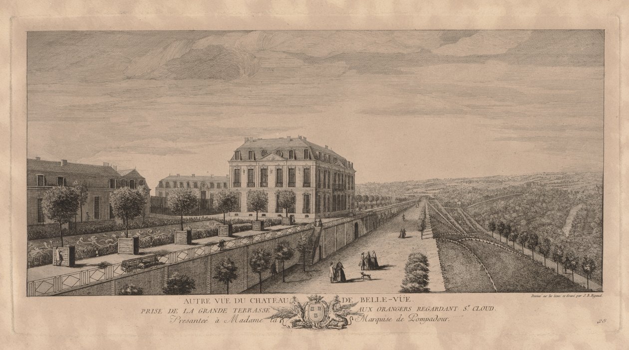Zamek Bellevue. autorstwa Jacques Rigaud