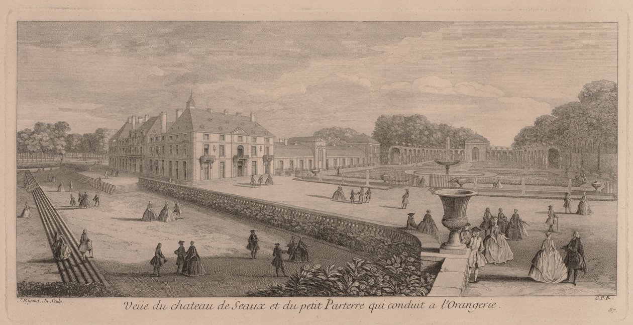 Zamek i ogród Seaux. autorstwa Jacques Rigaud