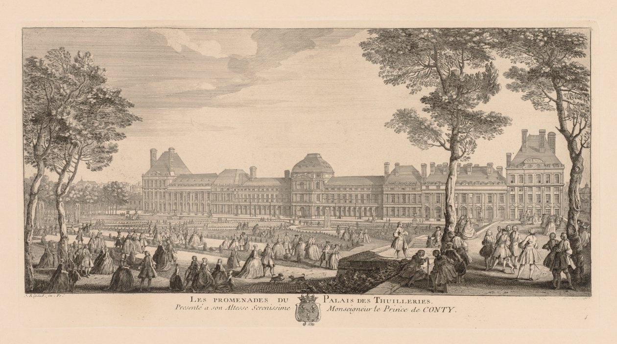 Promenady Palais des Tuileries autorstwa Jacques Rigaud