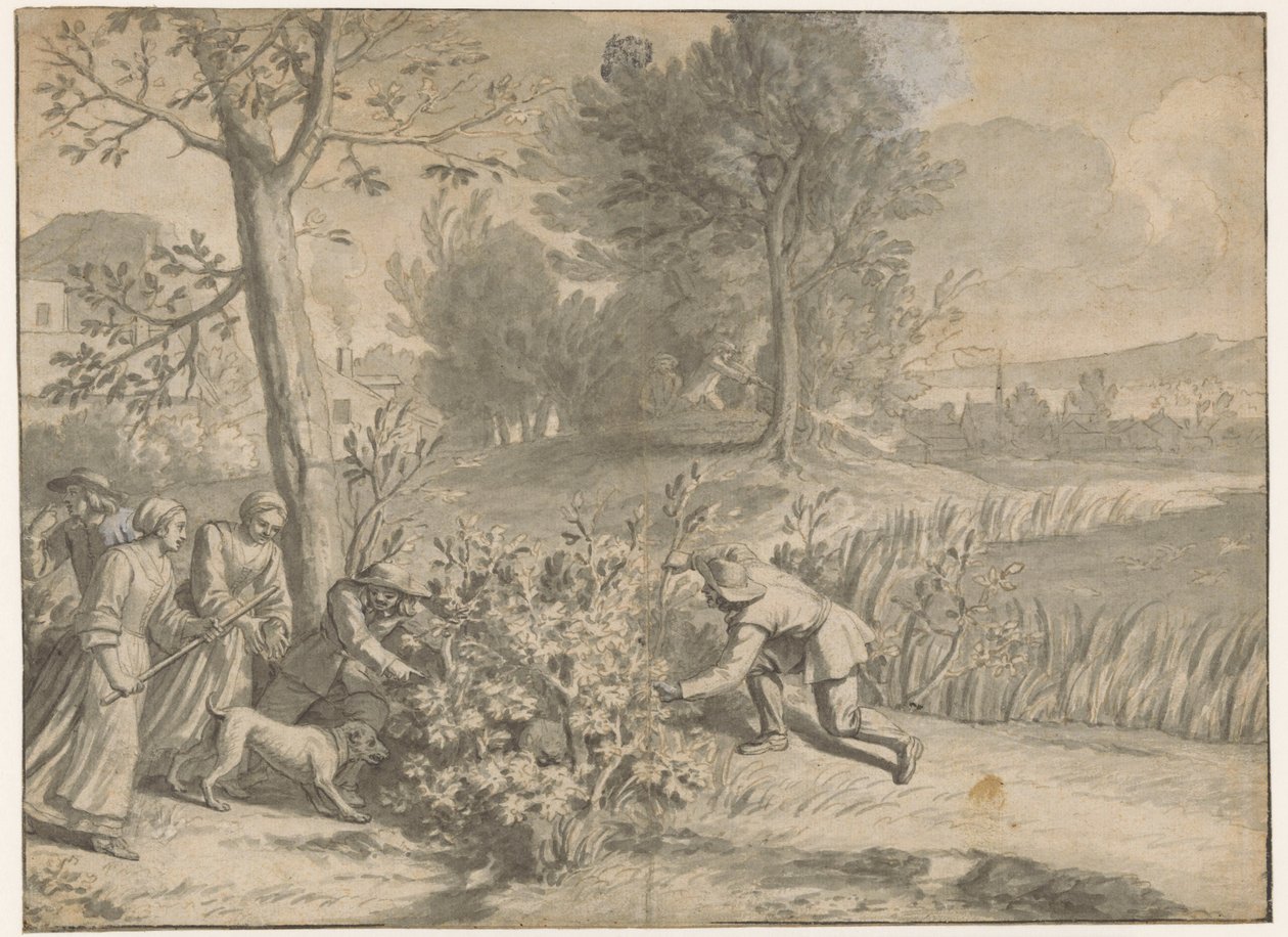 Polowanie na króliki i kaczki autorstwa Jacques Stella (attributed to)