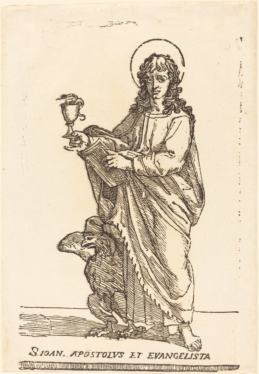 Święty Jan autorstwa Jacques Stella