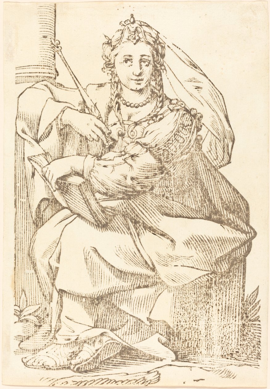 Sybilla frygijska autorstwa Jacques Stella