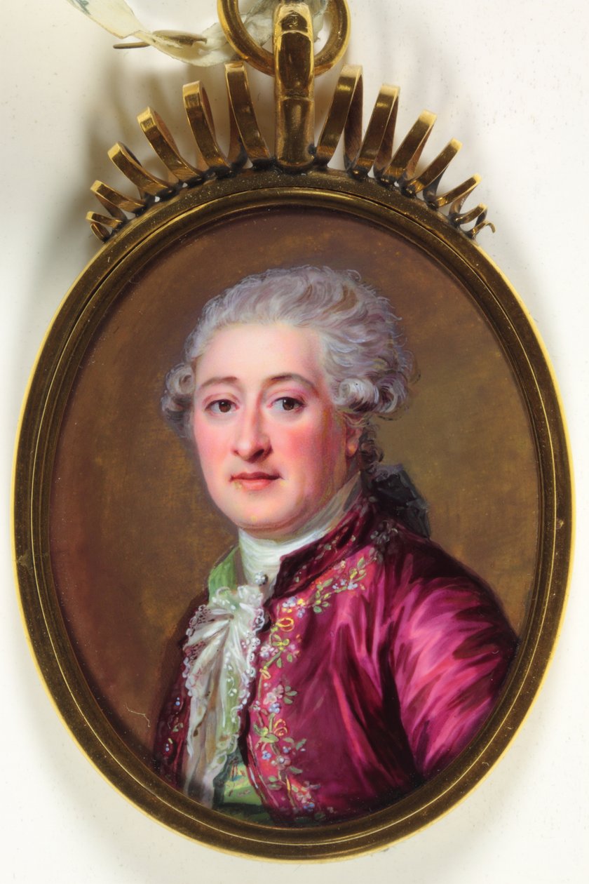 Dżentelmen o nazwisku Louis-Jean Marie de Bourbon, Duc de Penthievre (emalia) autorstwa Jacques Thoron