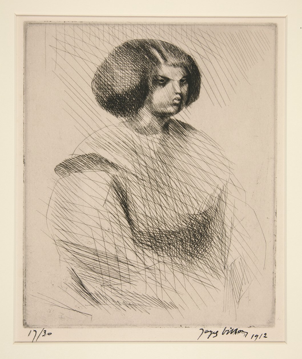 La petite mul?tresse (Młody Mulat) autorstwa Jacques Villon